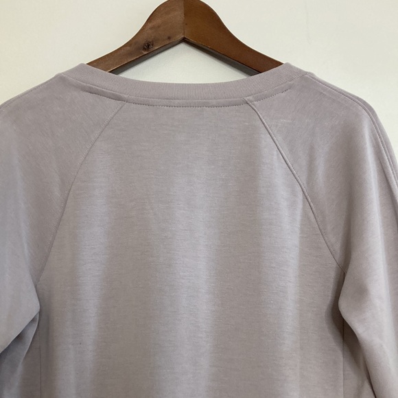 Athleta Dress Womens Small Light Purple Gray Seasoft Long Sleeve Short V Neck - Picture 4 of 12